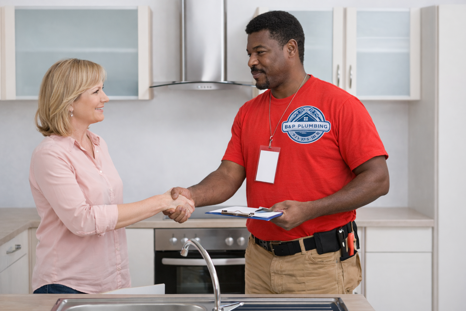 B&P Plumbing — happy Houston customer